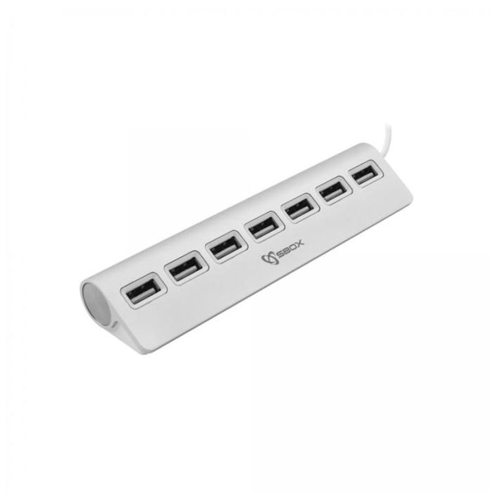 Usb Hub Sbox H Ports Silver