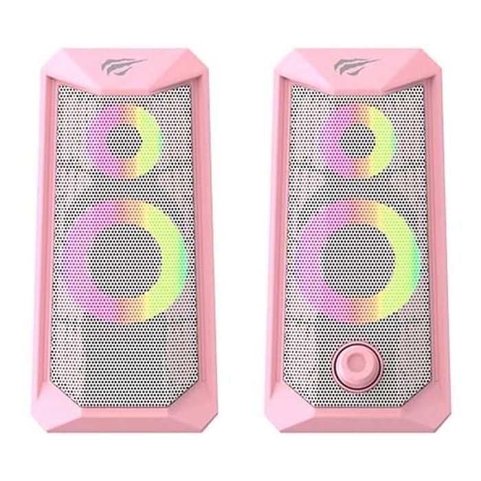 Haut Parleur Filaire Gamer Havit SK202 RGB - Rose