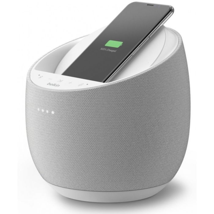 Haut Parleur Sans Fil BELKIN HI-FI Avec Chargeur à induction intégré - Blanc