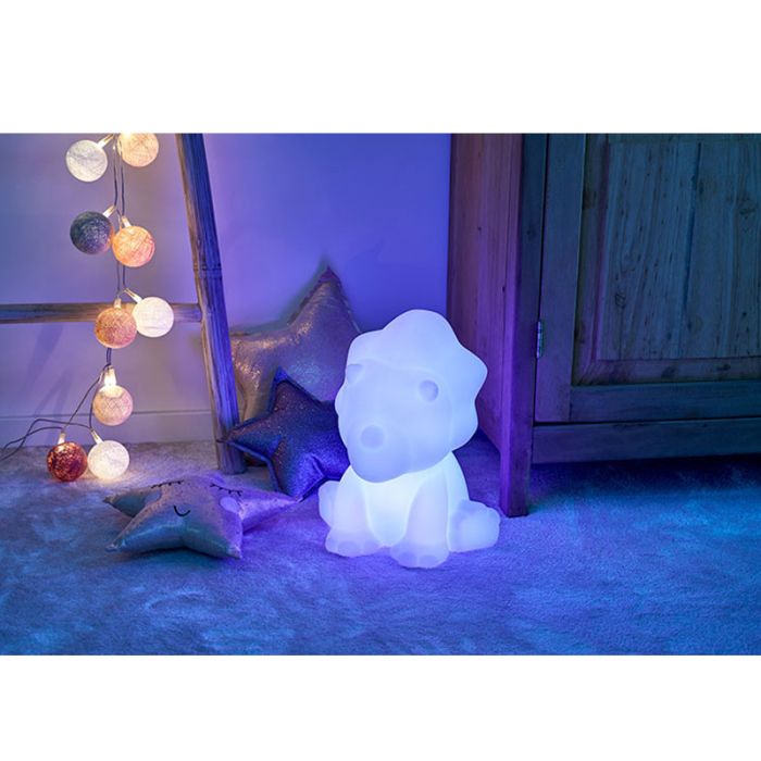 Haut Parleur Sans Fil BIGBEN Dino lumineuse - Blanc