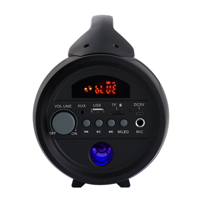 Haut Parleur Sans Fil BIGBEN Partybtlite lumineuse avec Micro Filaire - Noir