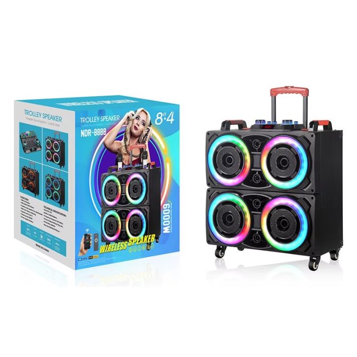 Haut parleur Sans Fil NDR 8888 RGB - Noir