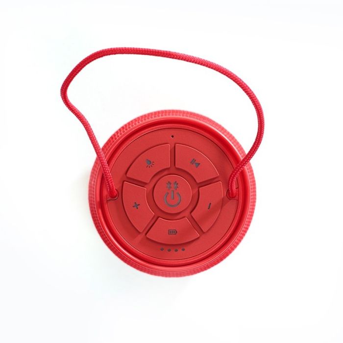 Haut Parleur Sans Fil Portable ARTSOUND Lighthouse Éclairage - Rouge 