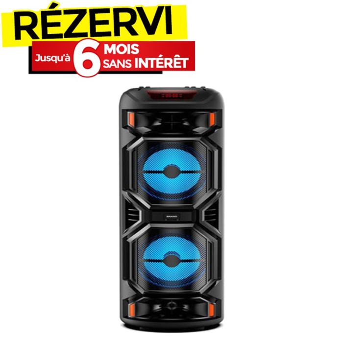 Haut Parleur Sans Fil ZQS 8221 Rechargeable Avec Télécommande - Noir