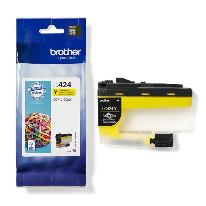 Cartouche Jet d'encre Original BROTHER LC424 - Jaune