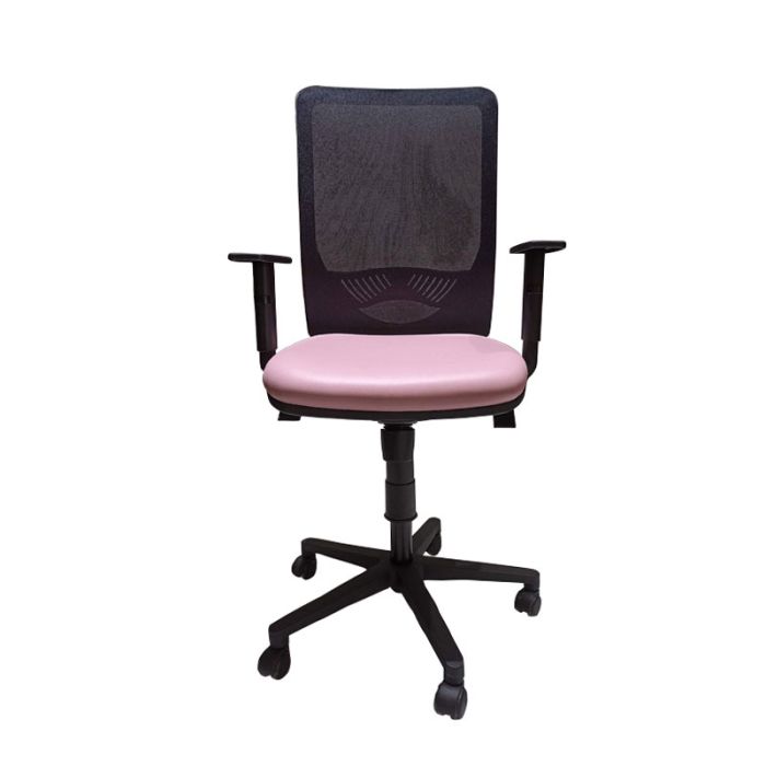  Fauteuil Opérationnel DUKE En Simili Cuir Avec Accoudoirs Réglable - Rose Clair