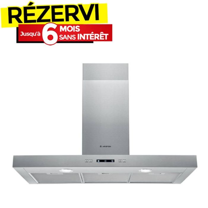 Hotte T-BOX ARISTON AHBS93FLLX 90cm 4 vitesses - Inox