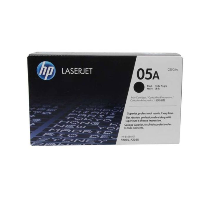 Toner Original LaserJet HP 05A 2300 pages - Noir (CE505A)