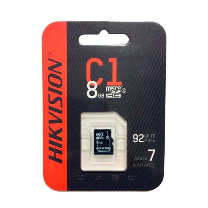 Carte Mémoire HIKVISION C1 8Go Micro SDHC Class 10 Sans Adaptateur