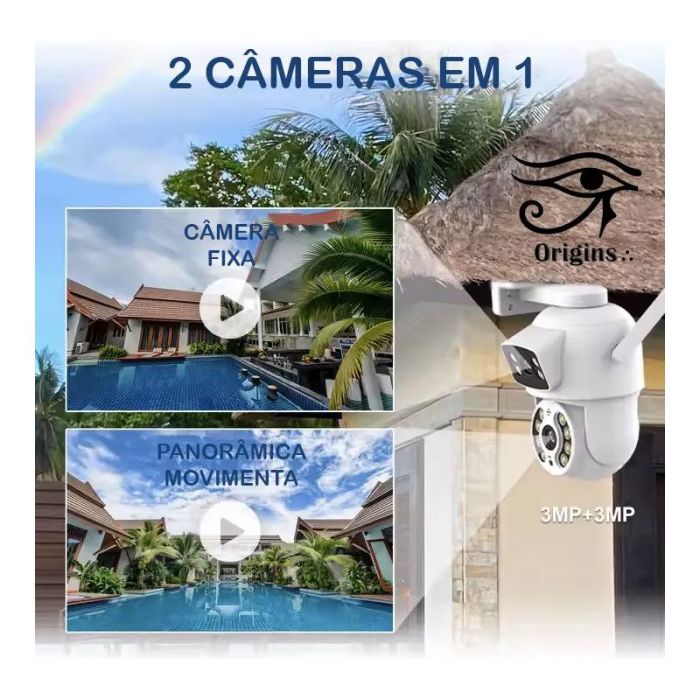 Caméra De Surveillance Externe JORTAN WIFI IP 3MP (JT-8695QJB)