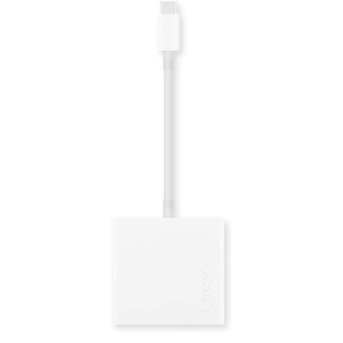 Hub de voyage LENOVO USB-C 3 en 1- Blanc