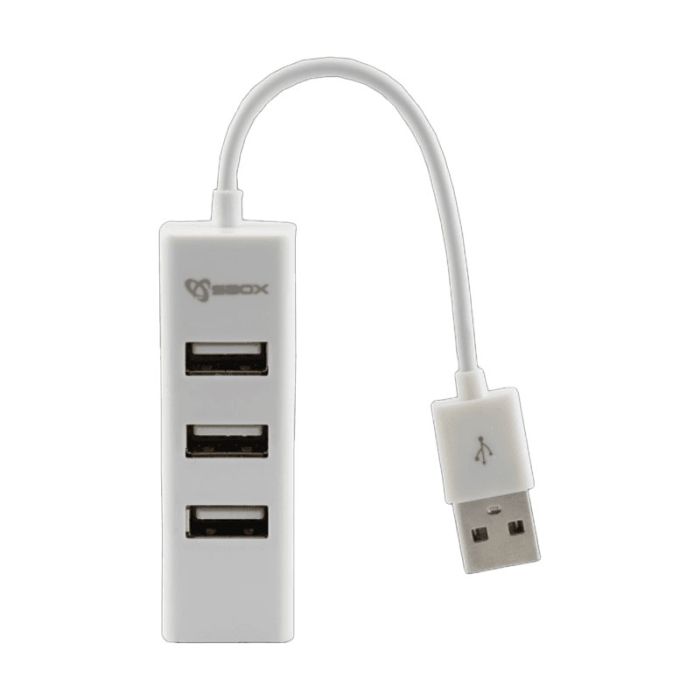 Hub SBOX H-204 USB 2.0 4 Ports - Blanc