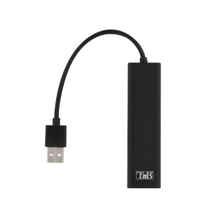 HUB TNB 3 PORT USB 2.0 + 1 Port RJ45 - Noir 