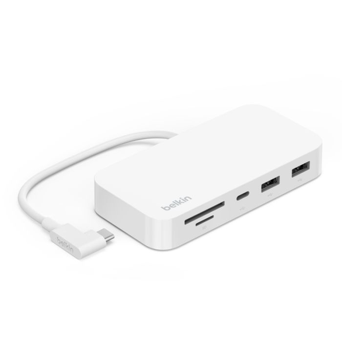 Hub USB-C BELKIN Multiport 6-en-1 Avec Support - Blanc