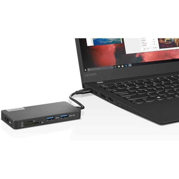 Concentrateur de voyage USB-C alimenté par Lenovo