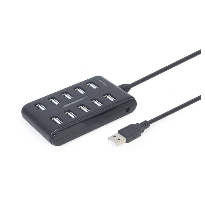 HUB USB GEMBIRD USB 2.0 à 10 ports - Noir	