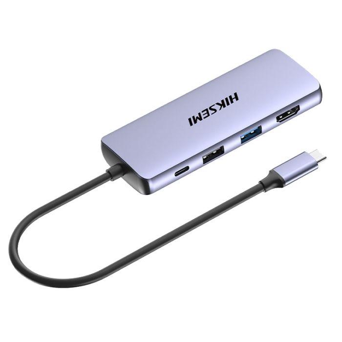 Hub USB HIKSEMI DS8 Type-C 8 EN1 - Gris