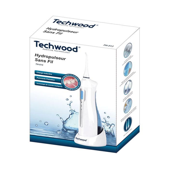 Hydropulseur rechargeable TECHWOOD TH-513 - Blanc 