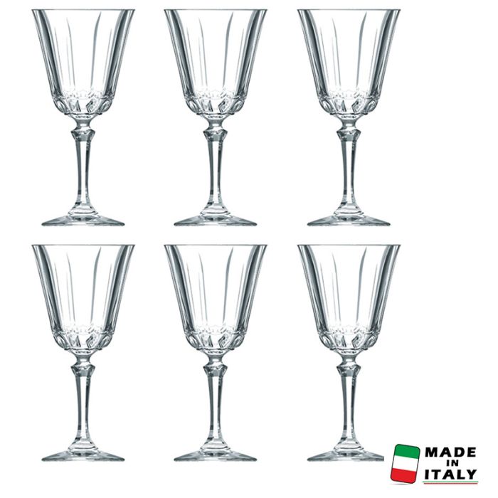 Lot De 6 Verres A Pied CRISTAL D'ARQUE Allure 19 cl