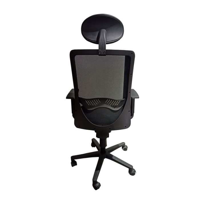 Fauteuil Opérationnel DUKE Avec Accoudoirs Réglable & Repose tête - Noir