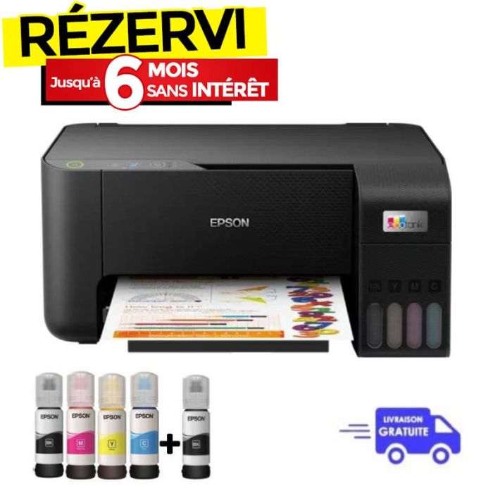 Imprimante à Réservoir Intégré EPSON ECOTANK L3210 3En1 Couleur