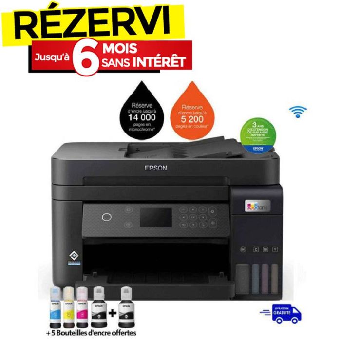 Imprimante à Réservoir Intégré EPSON ECOTANK L6270 3En1