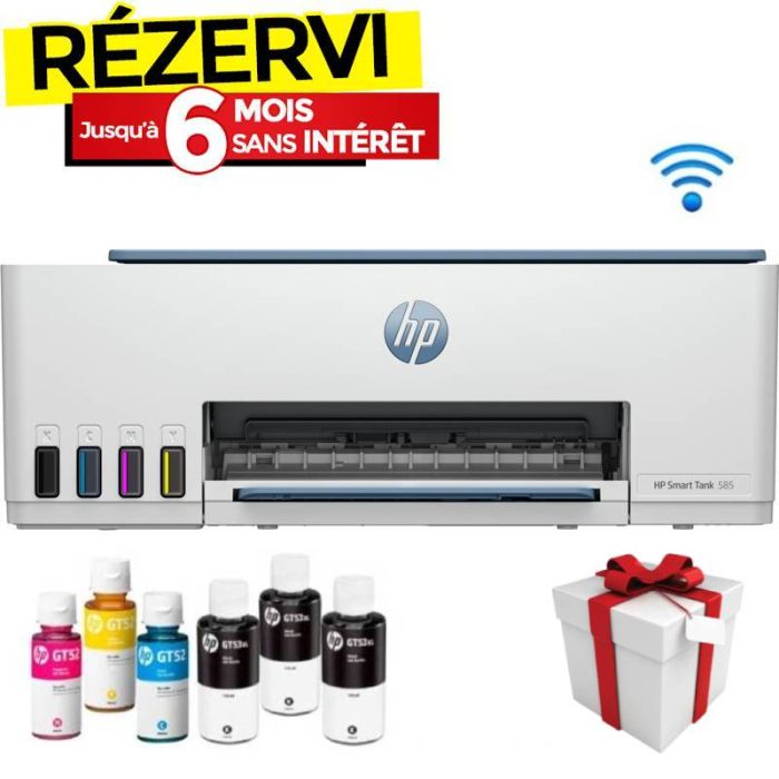 Imprimante à Réservoir intégré HP Smart Tank 585 3en1 Couleur WIFI