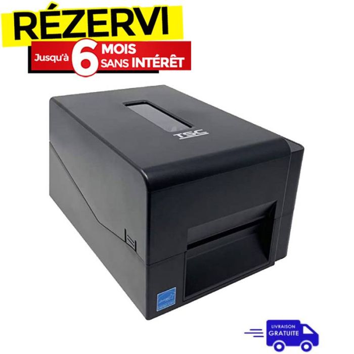 Imprimante d'étiquettes TSC à transfert thermique TE200 - Noir