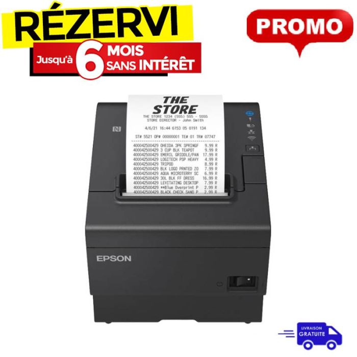 Imprimante de Ticket EPSON TM-T88VII - Noir (C31CJ57112)