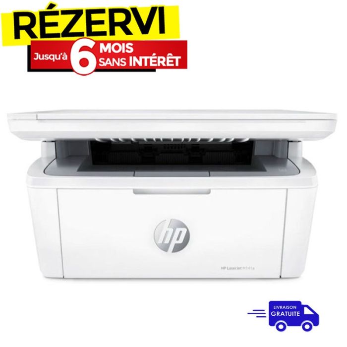Imprimante HP LaserJet MFP M141a USB - Blanc (7MD73A)