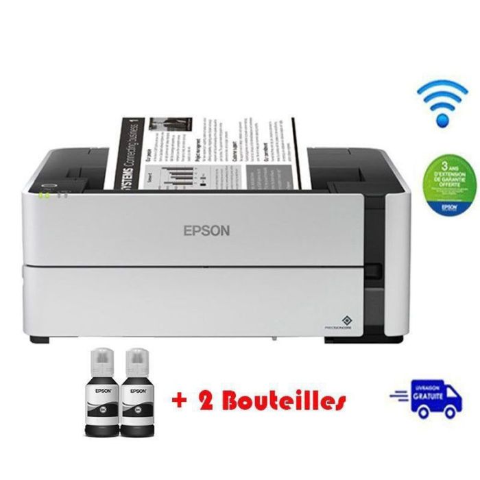 Imprimante Jet d'encre EPSON ECOTANK ET-M1170 Monochrome WIFI 