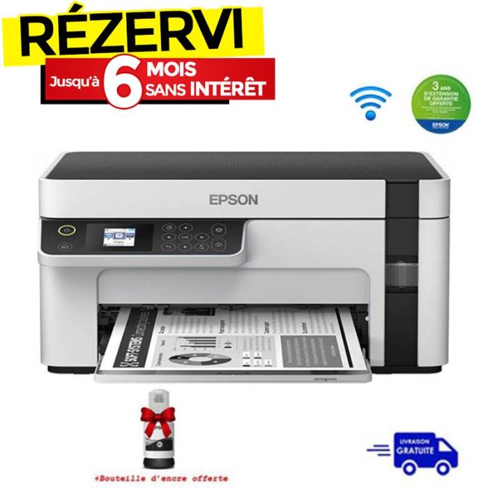 Imprimante à Réservoir Intégré EPSON ECOTANK ET-M2120 3en1 Wifi