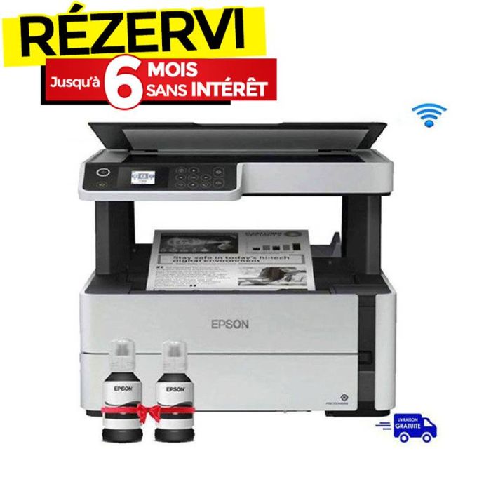 Imprimante Jet d'encre EPSON ECOTANK M2170 3en1 Wifi Recto/Verso