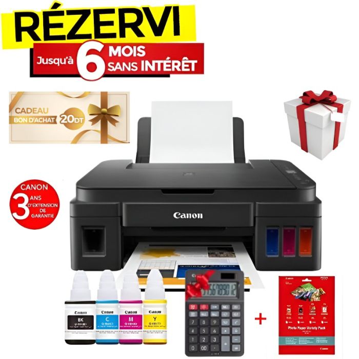 Imprimante Multifonction CANON PIXMA G2410 Jet D'encre Couleur (BU-G-2410)