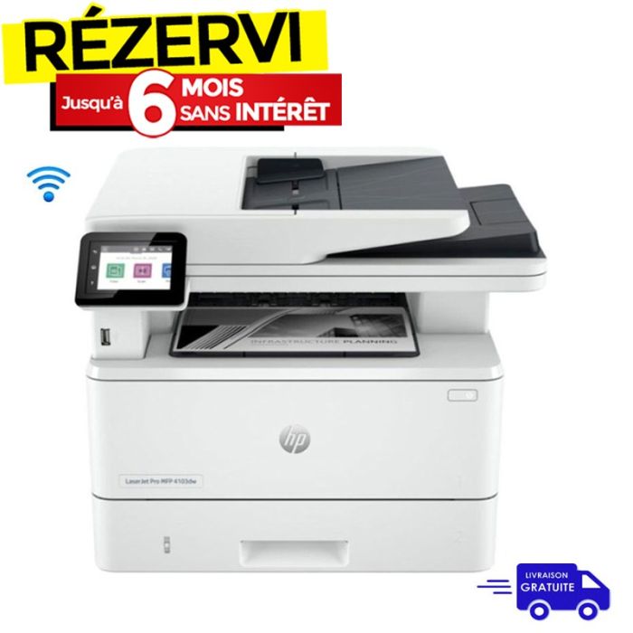 Imprimante Multifonction HP LaserJet Pro MFP4103DW WIFI