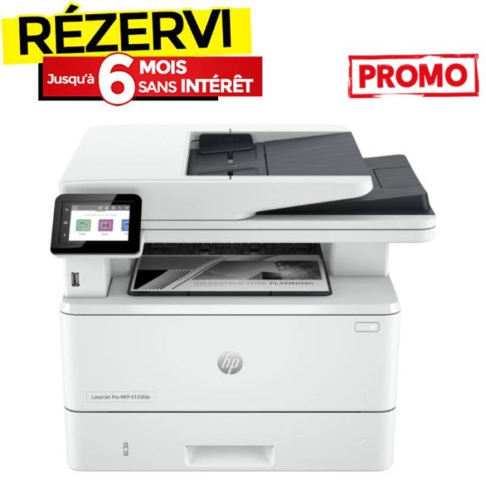 Imprimante Multifonction LaserJet PRO HP MFP 4103FDN Réseau