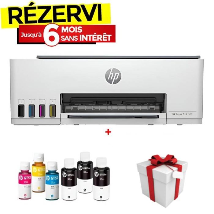Imprimante tout-en-un HP Smart Tank 520 (1F3W2A)