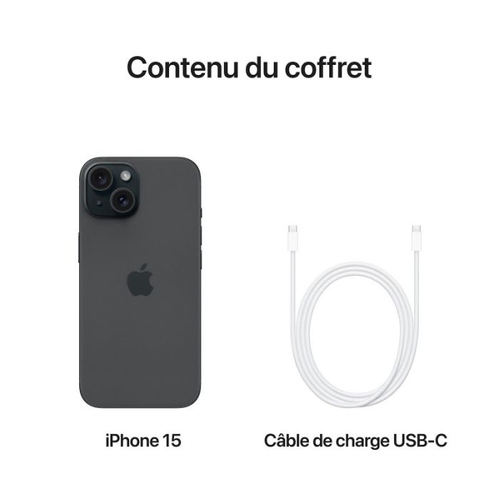 iPhone 15 Plus 128Go Noir - APPLE