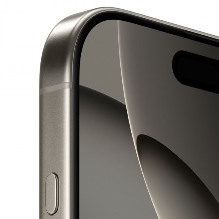 Vitre Arrière Pour IPhone 16 Pro Titanium Naturel - Avec Support Et Lentilles Intégrées - Neuf