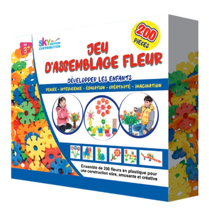 Jeu D'assemblage Fleur Pour Enfant - 200 Pièces