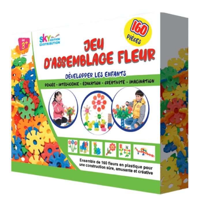 Jeu D'assemblage Fleur Pour Enfant - 160 Pièces