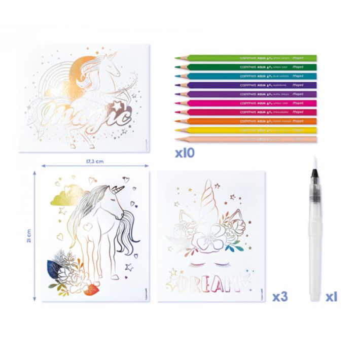 Kit Aquarelle MAPED CREATIV Aqua Art Licornes