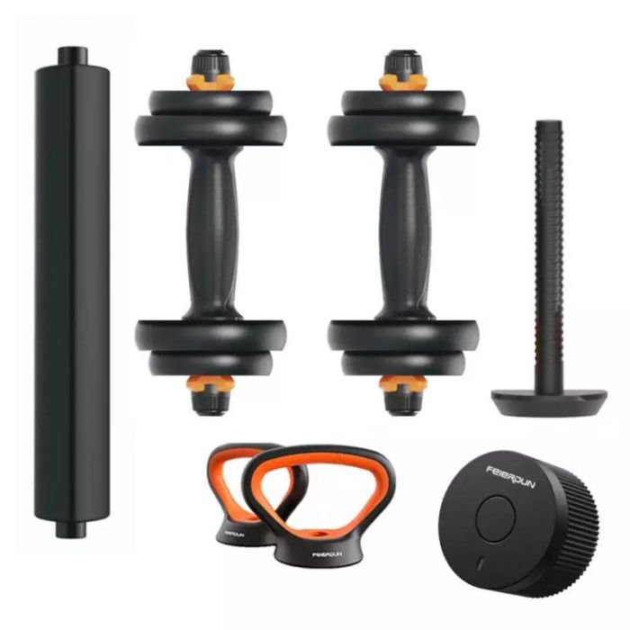 Kit Musculation Xiaomi 10 kg V2 – Fed ORMANC, Haltères et Poids Noir