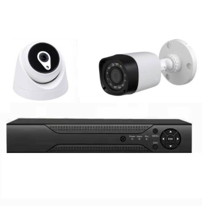 kit De Surveillance MIPVISION XDVR + 1 Caméra Intérieur + 1 Caméra Extérieur 2MP