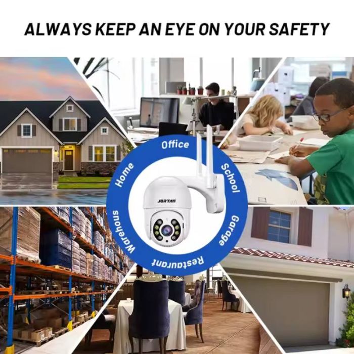 Kit de Surveillance JORTAN NVR + 4 Caméras Externes 2MP