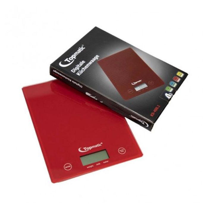 Balance De Cuisine TOPMATIC KS-400 5 kg - Rouge