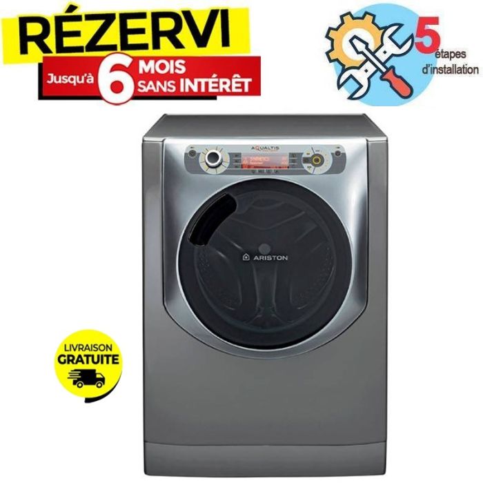 Lave Linge Frontal ARISTON AQ113D697DXEX 11Kg - Silver