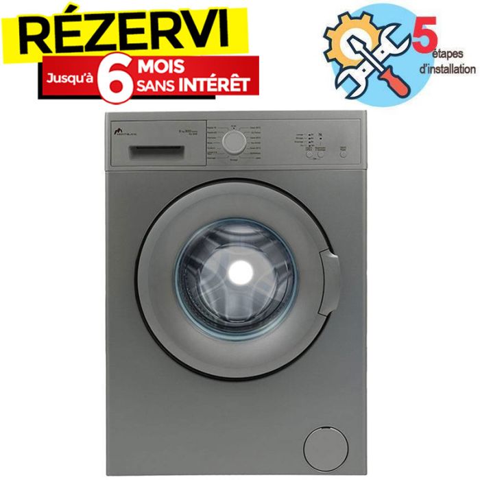 Lave Linge Frontal MONTBLANC SU844 6kg - Silver