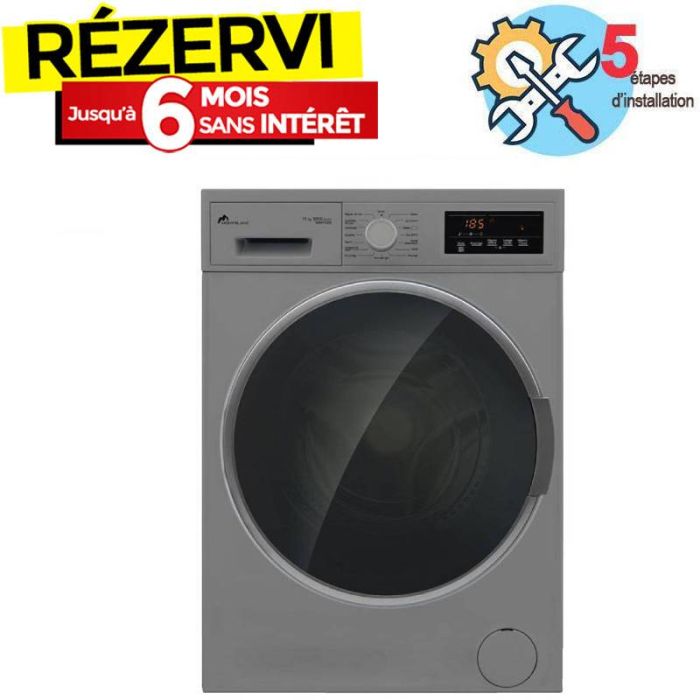 Lave Linge Frontal MONTBLANC WM1112S 11kg - Silver