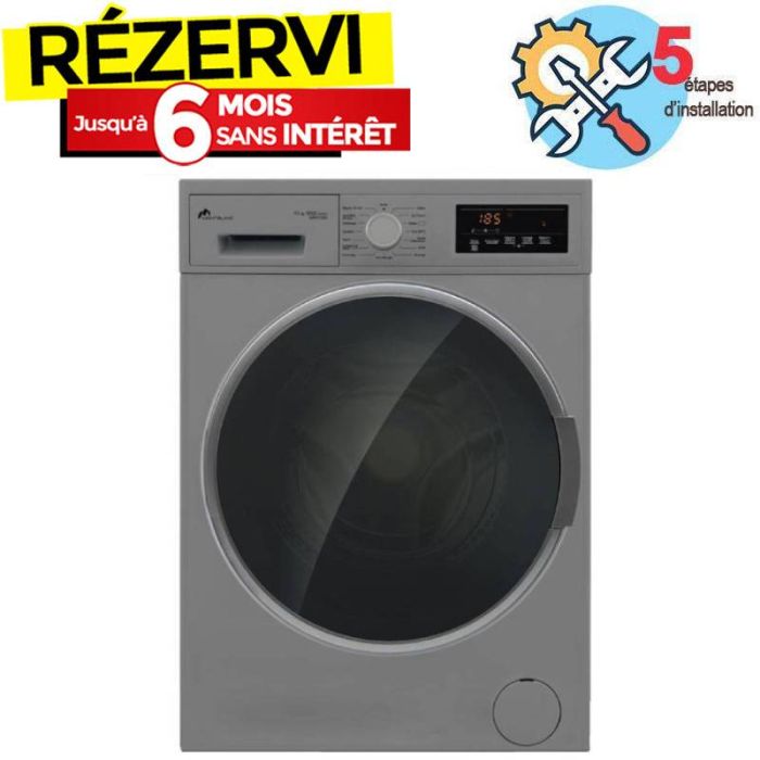 Lave Linge Frontal MONTBLANC WM1212S 12kg - Silver
